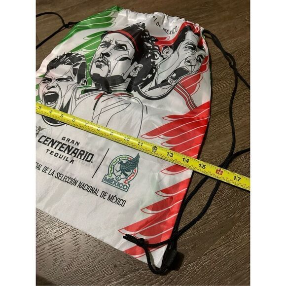 Gran Centenario Tequila Mexican Team Promo Nylon Drawstring Bag Backpack Soccer - Picture 4 of 5